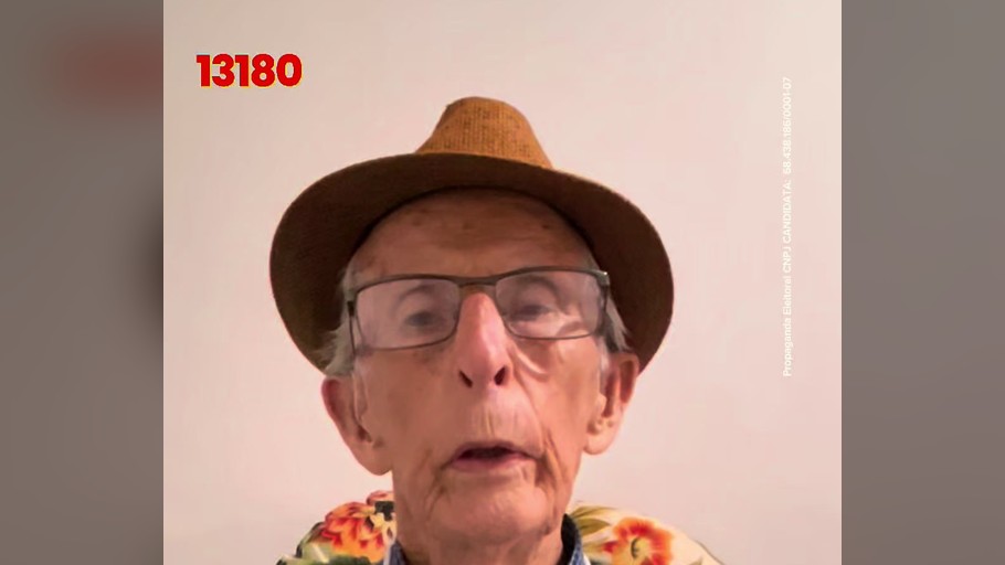 Prévia do conteúdo "Recado do seu João, eleitor de 94 anos"