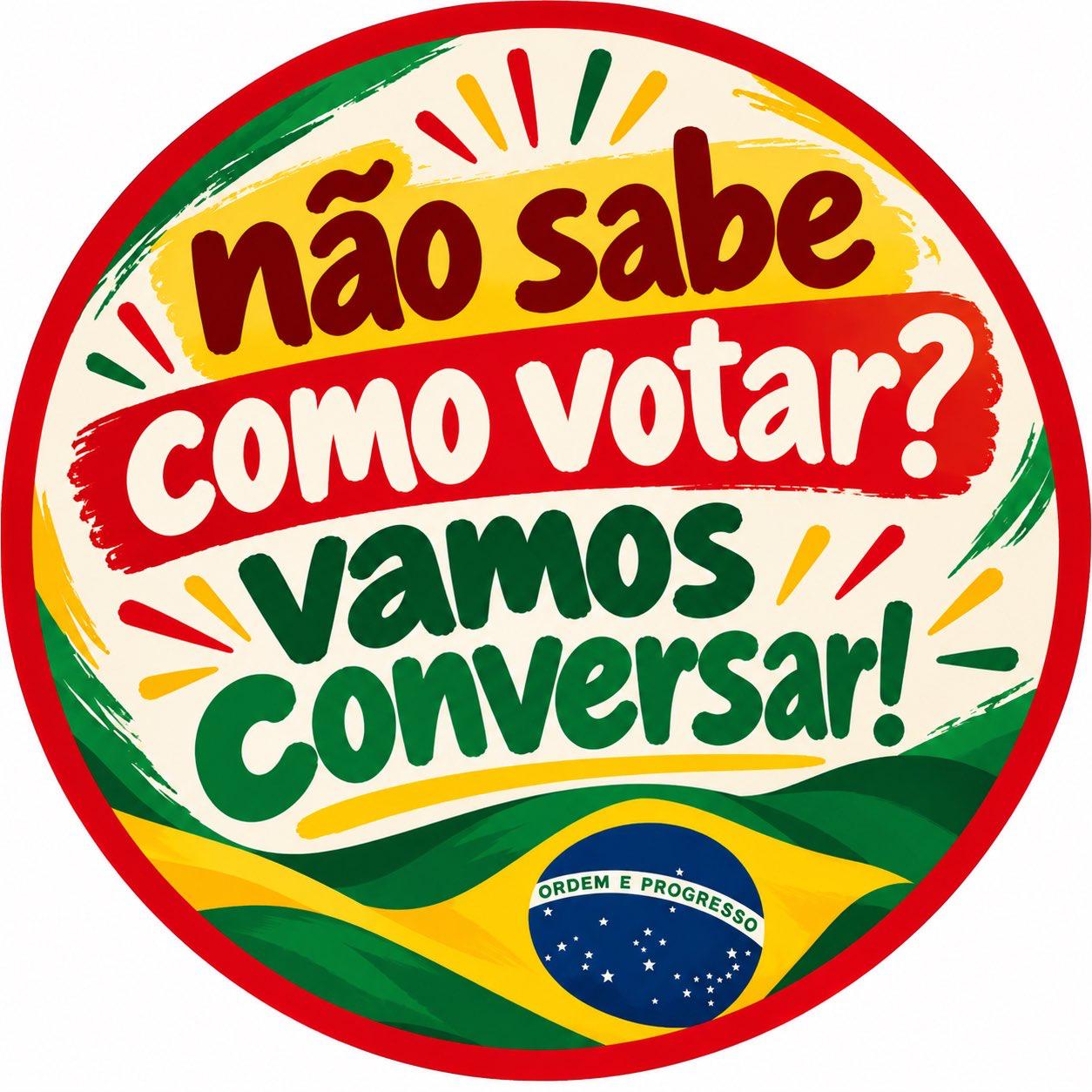 Prévia do conteúdo "Adesivo: Não sabe como votar? Vamos conversar!"