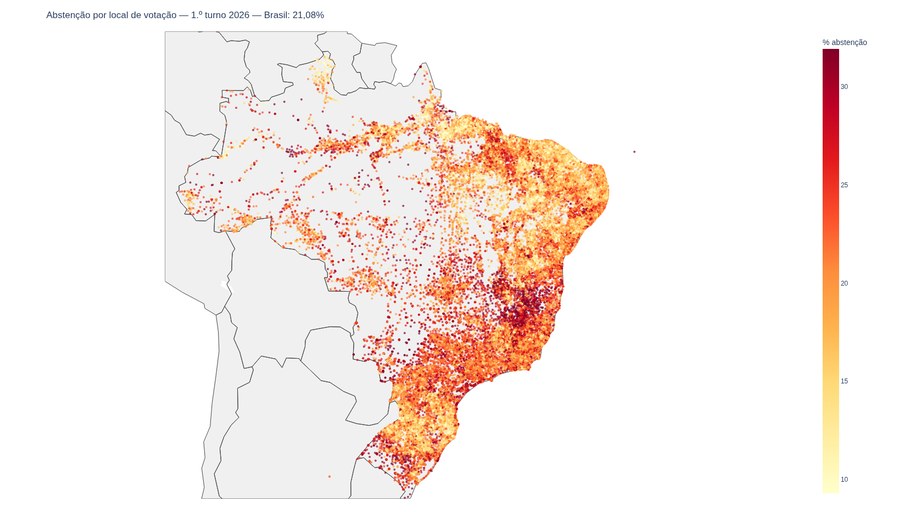 Prévia do conteúdo "Abstenção por Local de Votação"